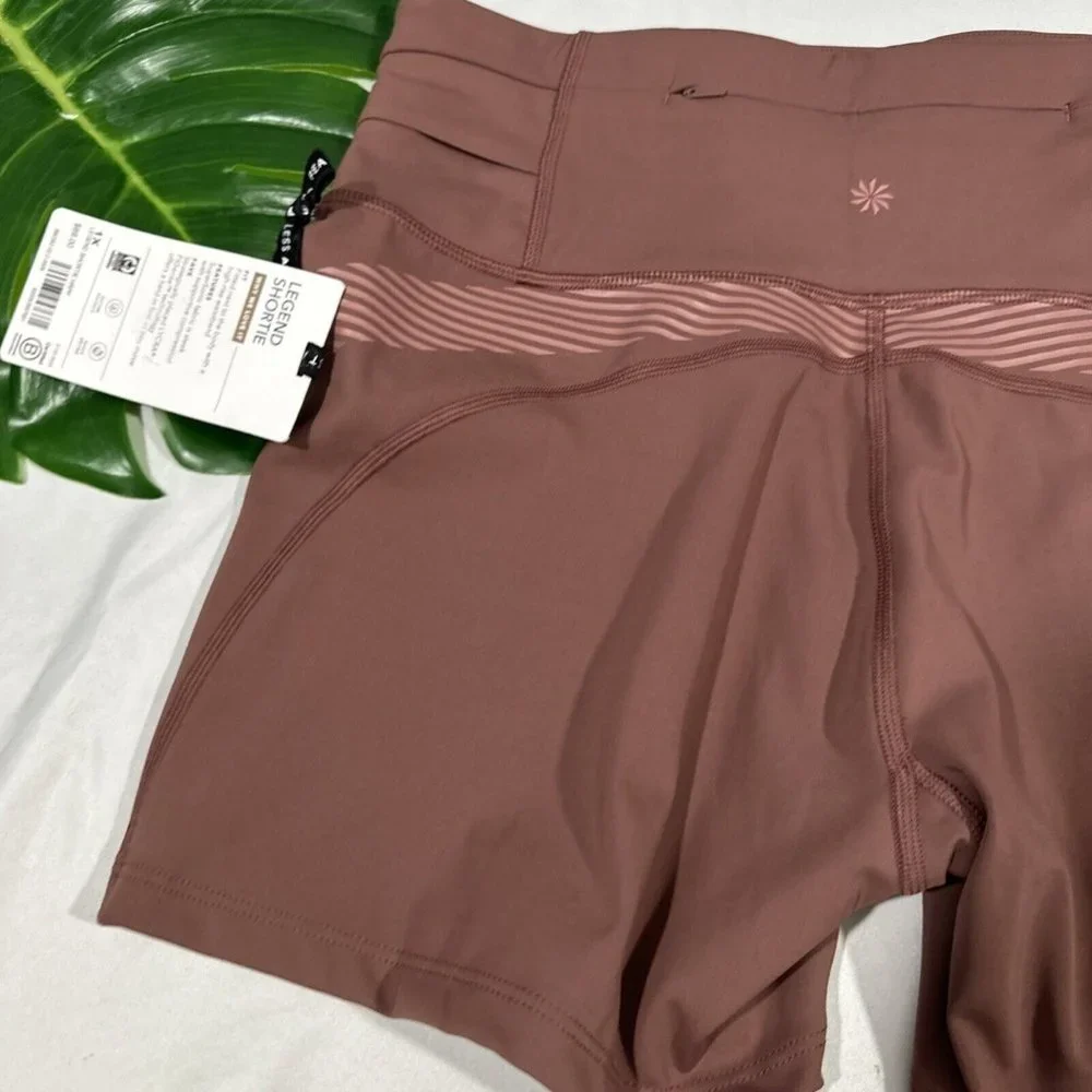 NWT $69‎ Athleta x Allyson Felix [ 1X ] Legend Shortie Shorts Hearth Rose